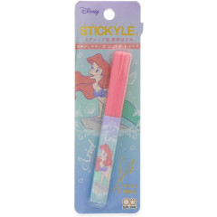 Japan Disney Stickle Portable Compact Scissors - Little Mermaid Ariel