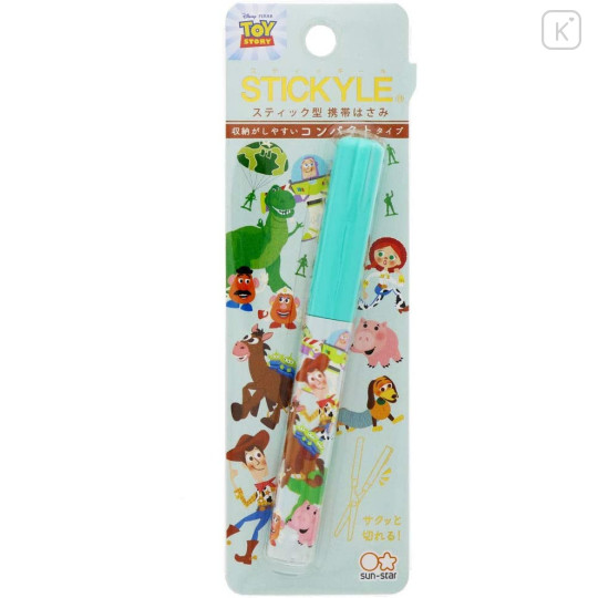 Japan Disney Stickle Scissors - Toy Story / Green - 1