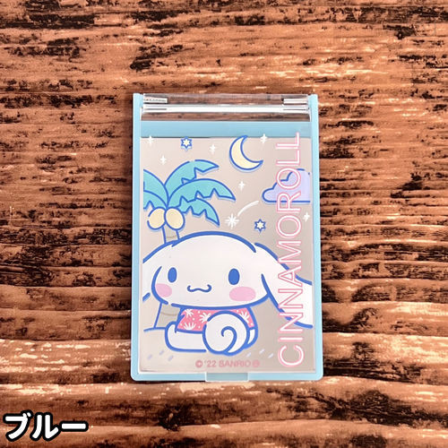 Japan Sanrio Standable Folding Mirror - Cinnamoroll / Blue - 2