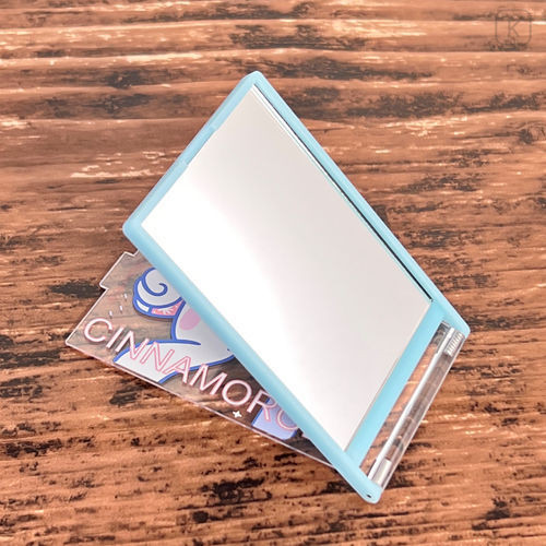Japan Sanrio Standable Folding Mirror - Cinnamoroll / Blue - 4