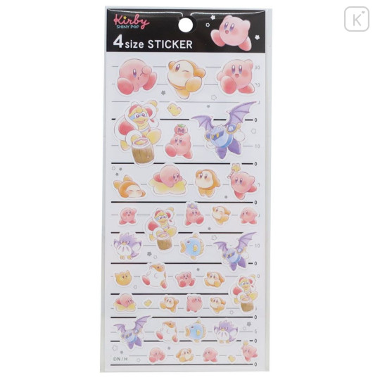 Japan Kirby 4 Size Sticker - Kirby & Friends - 1