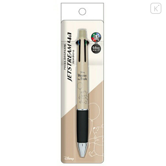 Japan Disney Jetstream 4&1 Multi Pen + Mechanical Pencil - Winnie the Pooh - 2