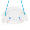 Japan Sanrio Original Face Coin Case with Rope - Cinnamoroll - 2