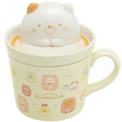 Japan San-X Mascot Mug - Sumikko Gurashi Neko / Bear Cafe at Home