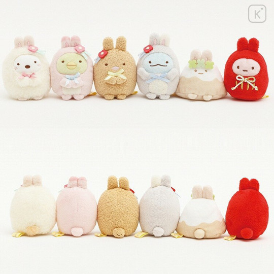 Japan San-X Tenori Plush (SS) 6pcs Set - Sumikko Gurashi : Year of the Rabbit - 3