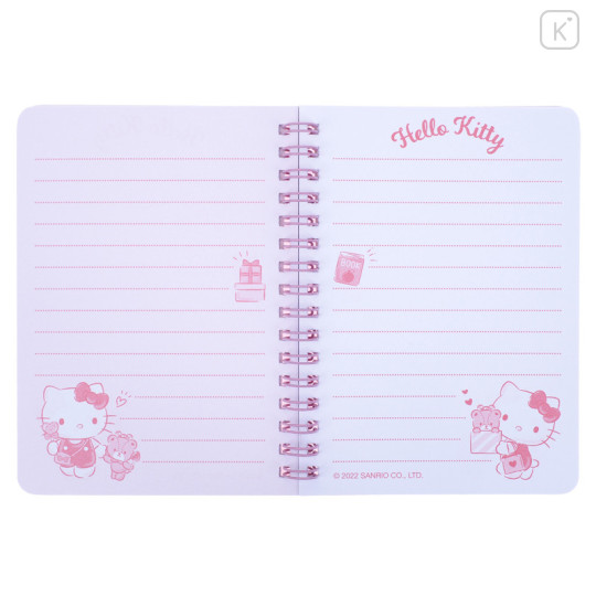 Sanrio A6 Twin Ring Notebook - Hello Kitty / Shopping - 3