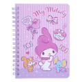 Sanrio A6 Twin Ring Notebook - My Melody / Sweets - 1