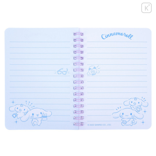 Sanrio A6 Twin Ring Notebook - Cinnamoroll / Research - 3