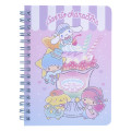 Sanrio A6 Twin Ring Notebook - Mix Characters / Parfait - 1