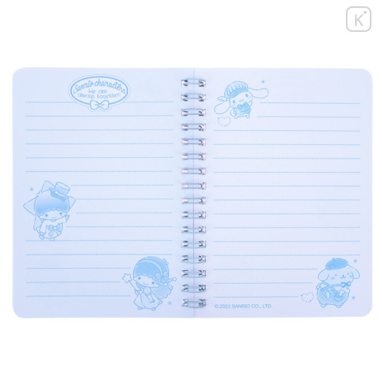 Sanrio A6 Twin Ring Notebook - Mix Characters / Parfait - 3