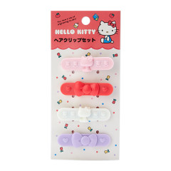 Japan Sanrio Original Hair Clip Set - Hello Kitty / Forever Sanrio
