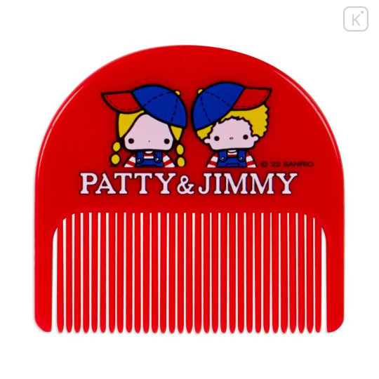Japan Sanrio Original Mirror & Comb Set with Case - Patty & Jimmy / Forever Sanrio - 4