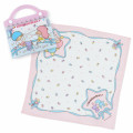 Japan Sanrio Original Handkerchief with Case Set - Little Twin Stars / Forever Sanrio - 1