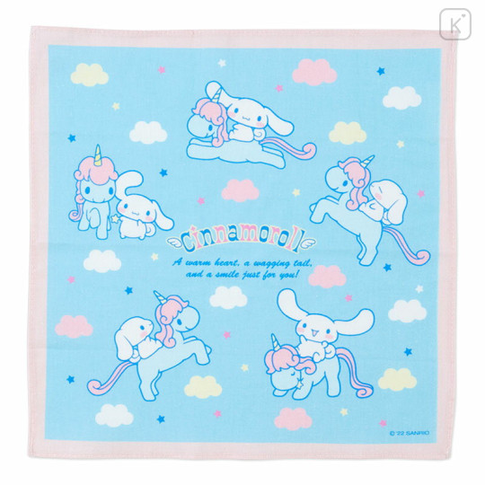 Japan Sanrio Original Handkerchief with Case Set - Cinnamoroll / Forever Sanrio - 3