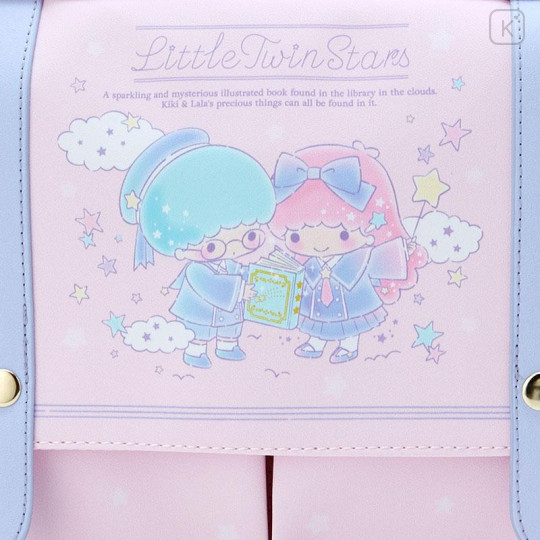 Japan Sanrio Original Multi Pocket Bag - Little Twin Stars / Illustrated Book - 5