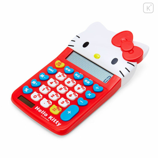 Japan Sanrio Original Face Key Calculator - Hello Kitty - 1