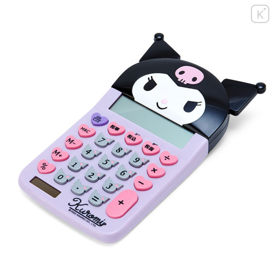 Japan Sanrio Original Face Key Calculator - Kuromi - 1