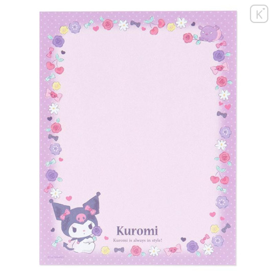 Japan Sanrio Original Letter Set - Kuromi - 5
