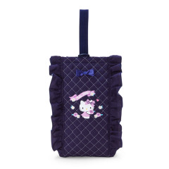 Japan Sanrio Original Quilted Shoes Bag - Hello Kitty / Navy