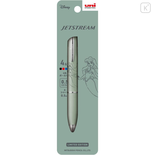 Japan Disney Jetstream 4&1 Multi Pen + Mechanical Pencil - Ariel Green - 1