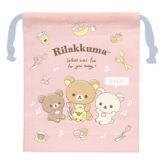 Japan San-X Drawstring Bag - Rilakkuma / Sweets