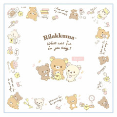 Japan San-X Cotton Napkins - Rilakkuma / Sweets White