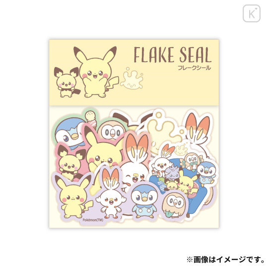 Japan Pokemon Flake Seal Sticker - Pokepeace A - 1