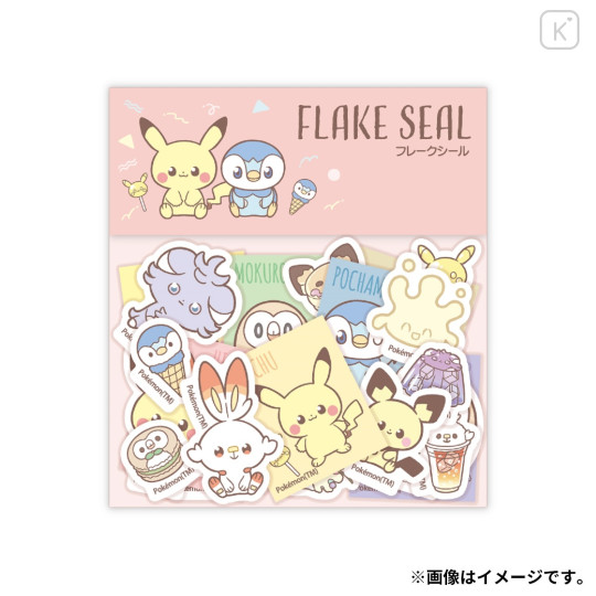Japan Pokemon Flake Seal Sticker - Pokepeace B - 1