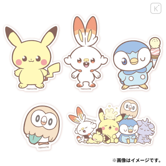 Japan Pokemon Big Sticker Set - Pokepeace A - 1