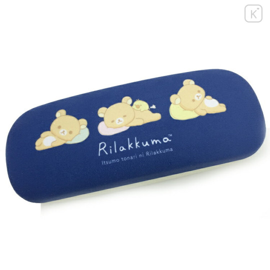 Japan San-X Glasses Case - Rilakkuma : Navy - 1