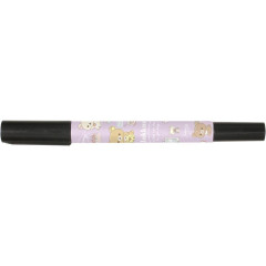 Japan San-X Oil-Based Twin Tip Marker Pen Fine & Bold - Rilakkuma / Sweets
