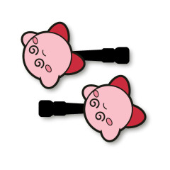 Japan Kirby Rubber Hair Clip 2pcs Set - 30th Game Over
