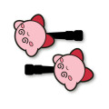 Japan Kirby Rubber Hair Clip 2pcs Set - 30th Game Over - 1