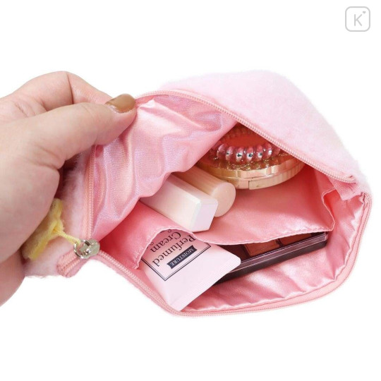 Japan Kirby Fluffy Cosmetic Pouch - Smile - 2