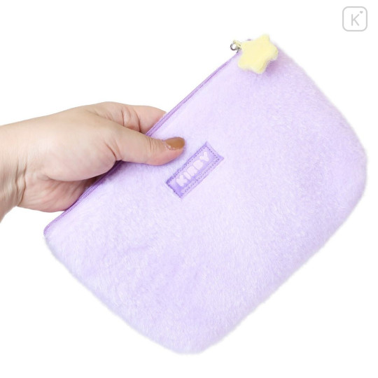 Japan Kirby Fluffy Cosmetic Pouch - Hovering - 3