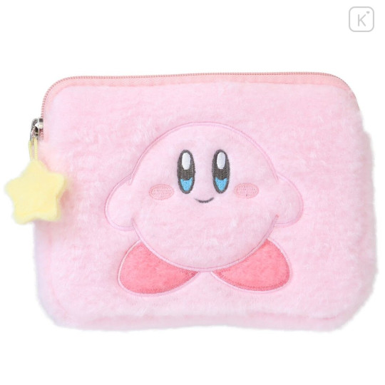 Japan Kirby Fluffy Mini Pouch - Smile - 1
