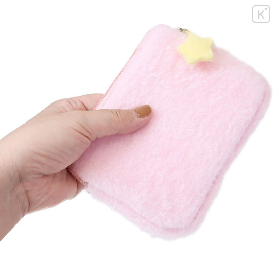 Japan Kirby Fluffy Mini Pouch - Smile - 3