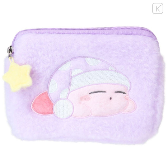 Japan Kirby Fluffy Mini Pouch - Sleep - 1