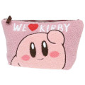 Japan Kirby Fluffy Cosmetic Pouch - Pink - 1