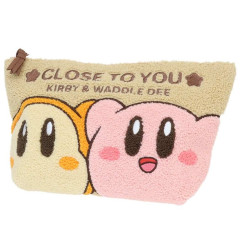 Japan Kirby Fluffy Cosmetic Pouch - Beige