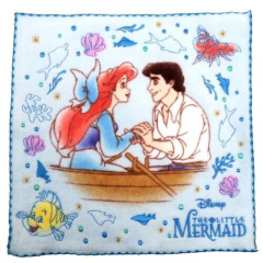 Japan Disney Embroidered Mini Towel Handkerchief - Ariel