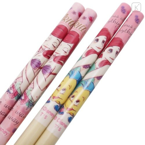 Japan Disney Chopsticks 21cm 2 pairs Set - Little Mermaid Ariel - 2