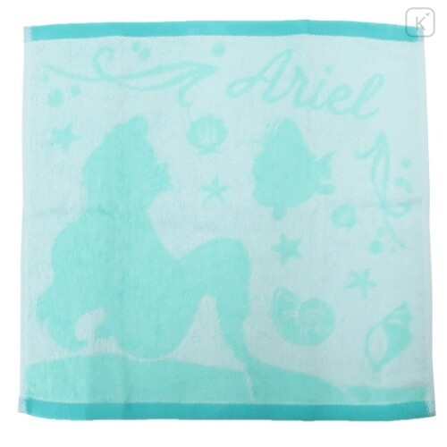 Japan Disney Wash Towel 2pcs Set - Ariel / Flowery Bloom - 3