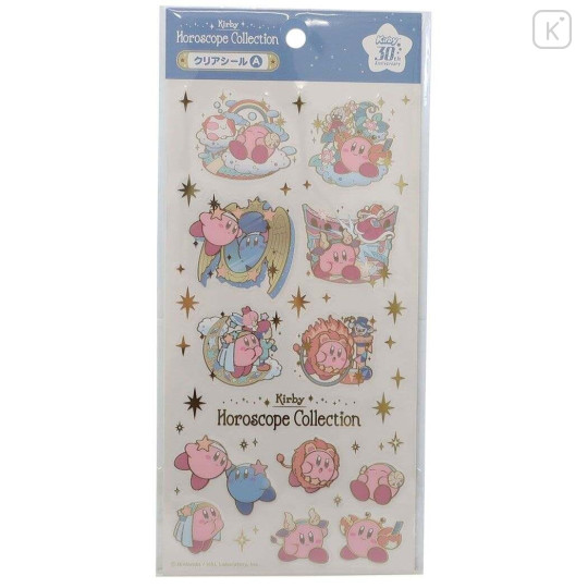 Japan Kirby Clear Sticker - Horoscope Collection A - 1