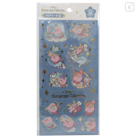 Japan Kirby Clear Sticker - Horoscope Collection B - 1