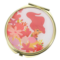 Japan Disney Hand Mirror - Little Mermaid Ariel / Flower Princess