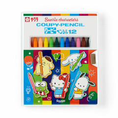 Japan Sanrio Original Coupy Pencil 12 Color Set - Sanrio Characters