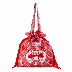 Japan Sanrio Original Purse Tote Bag - My Melody / Akamelo