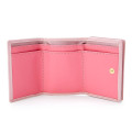 Japan Sanrio Genuine Leather Trifold Wallet - My Melody / Ribbon - 4