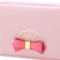 Japan Sanrio Genuine Leather Trifold Wallet - My Melody / Ribbon - 6